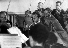 Theresienstadt, Czechoslovakia, The orchestra in the ghetto, from a propaganda film, 1944. - 11496725120617804908.jpg