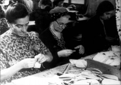 Theresienstadt, Czechoslovakia, 1944, Women at work, taken from a propaganda film. 9427807982189238905.jpg